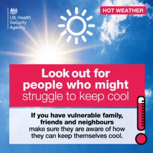 Hot Weather Vulnerable LookOut Friends and Family Graphic