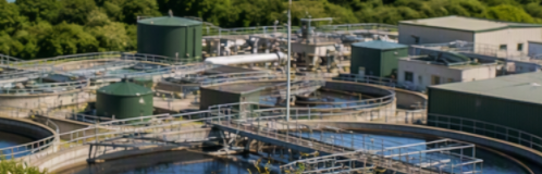 Stock Image of Water Treatment Plant